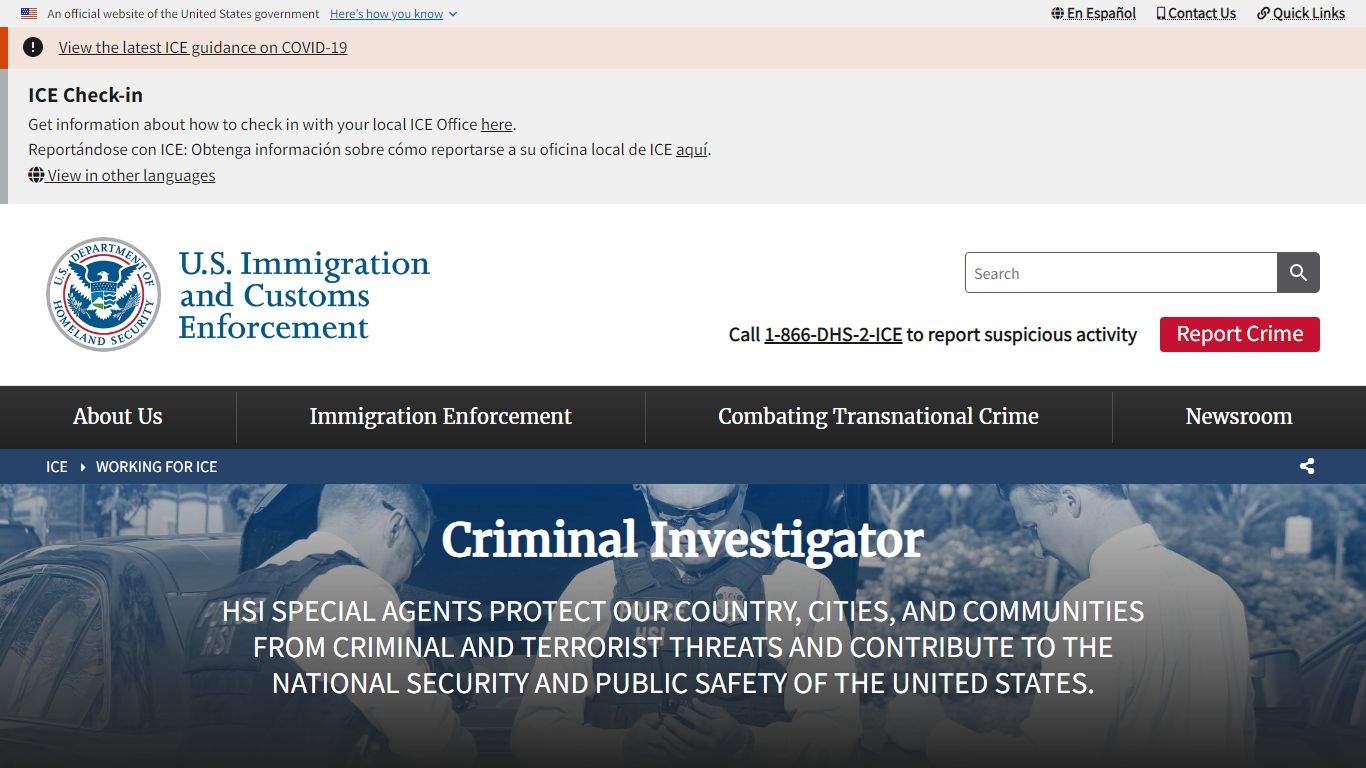 Criminal Investigator | ICE